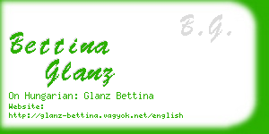 bettina glanz business card